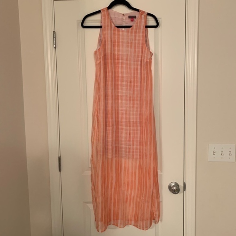 Vince Camuto sheath side slit maxi dress
